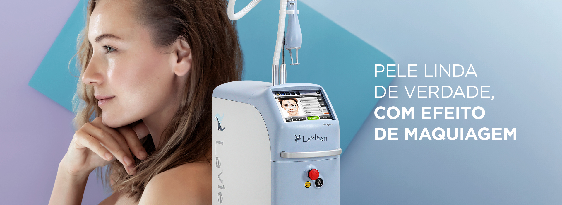 Laser Lavieen tratamento de pele, tecnologia avançada que oferece resultados duradouros com efeito BB Cream.